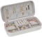 Jewelry Box Small Jewelry Boxes, PU Leather Portable Travel Jewelry Case, Large Capacity for Rings Earrings Necklaces Bracelets Watch, White C